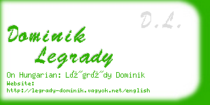 dominik legrady business card